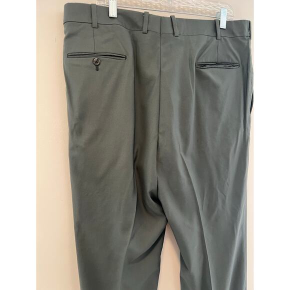 Holland & Sherry 2 Piece 3 Button Suit Dark Sage Green Pleated Pants 44 / 37 JL - Picture 16 of 16